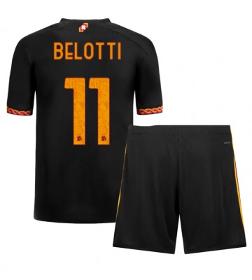 AS Roma Andrea Belotti #11 Koszulka Trzecich Dziecięca 2023-24 Krótki Rękaw (+ Krótkie spodenki)